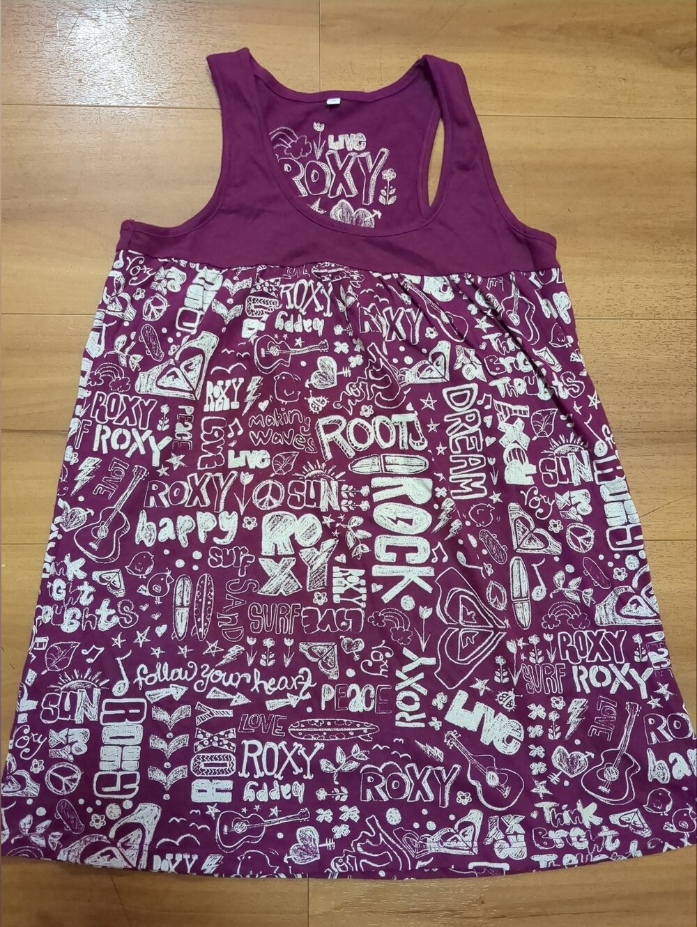 Roxy Womens Purple Logo Sleeveless Tank Top Size Youth Small